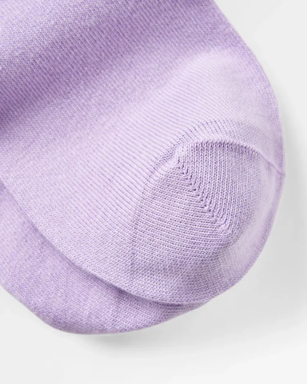 Best Passenger Organic Trainer Socks Dusty Lilac