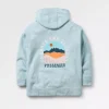 Online Passenger Outlook Recycled Cotton Hoodie Blue Fog