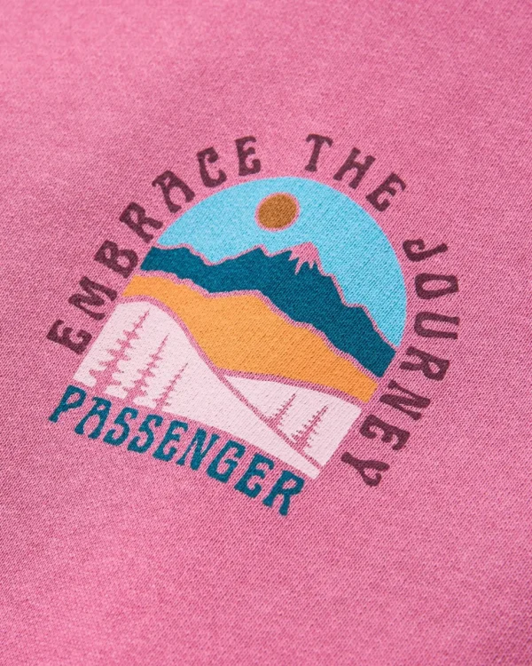 Cheap Passenger Outlook Recycled Cotton Hoodie Mauve Haze