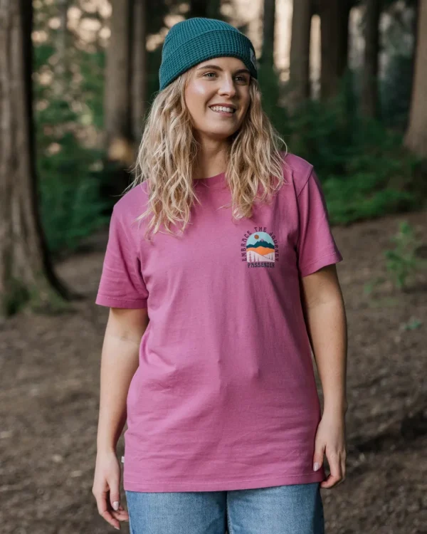 Sale Passenger Outlook Recycled Cotton Oversized T-Shirt Mauve Haze