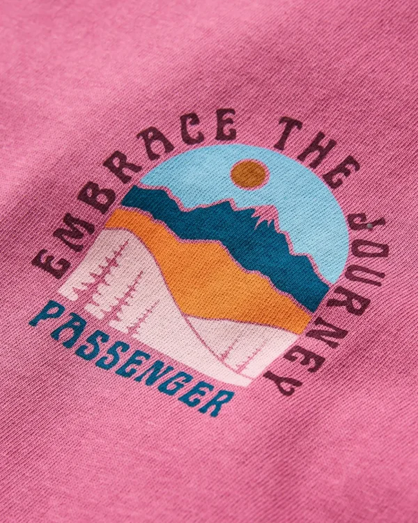 Sale Passenger Outlook Recycled Cotton Oversized T-Shirt Mauve Haze