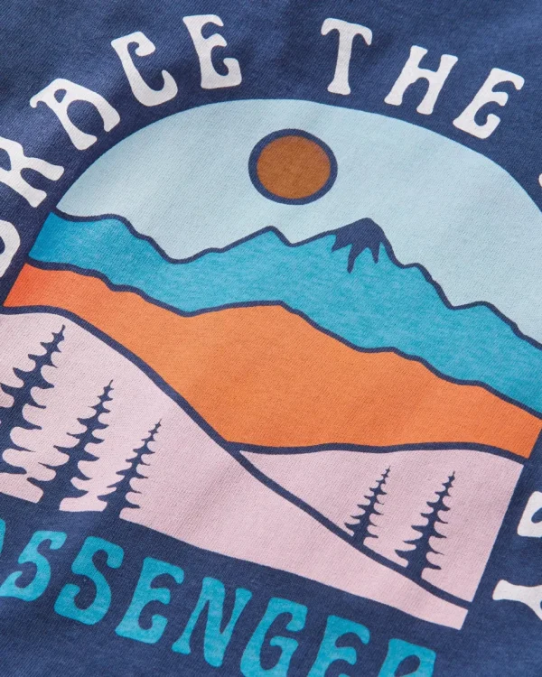 Hot Passenger Outlook Recycled LS T-Shirt Mauve Haze