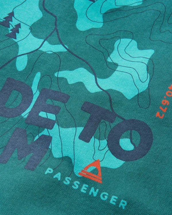 Sale Passenger Pace Recycled Cotton Hoodie Deep Ocean