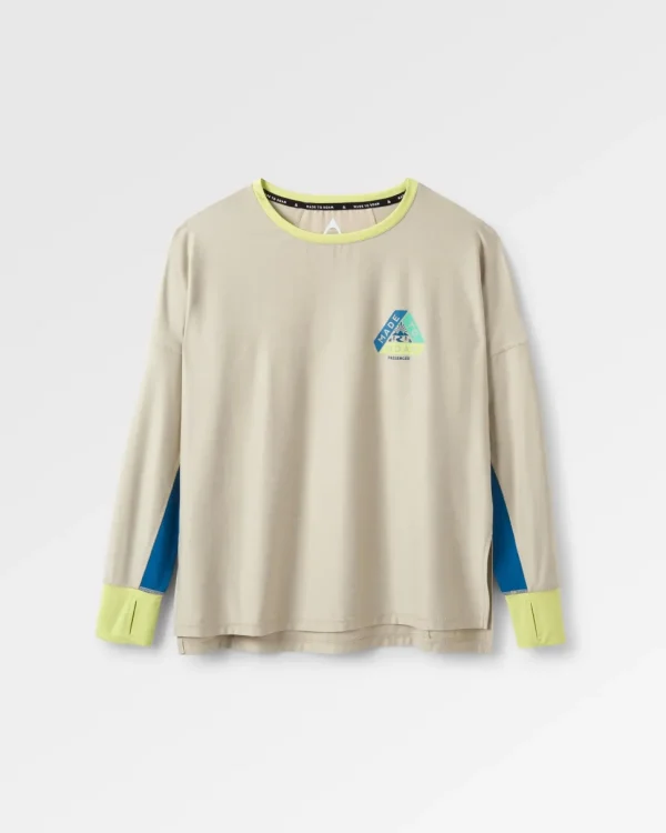 Clearance Passenger Pacifica Recycled Active LS Top Birch Marl