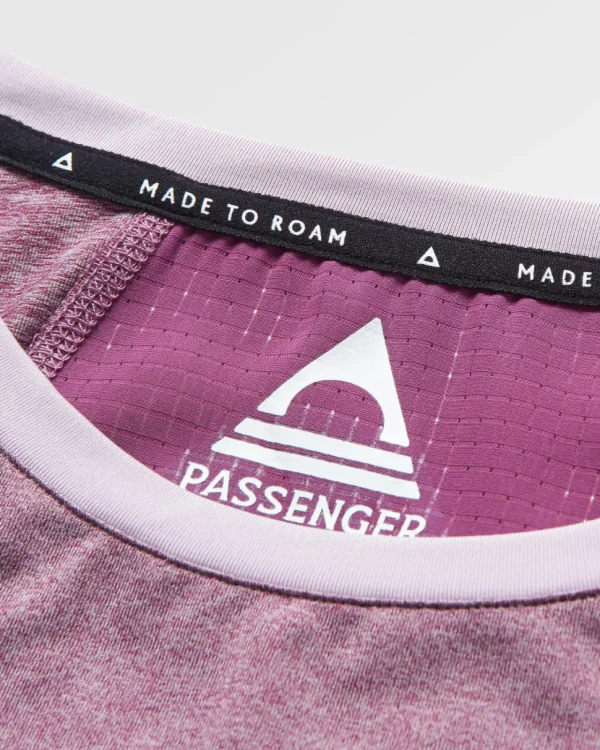 Fashion Passenger Pacifica Recycled Active LS Top Berry Marl