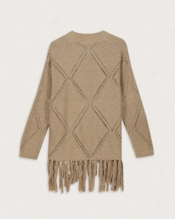 Online Passenger Palm Organic Cotton Cardigan Biscuit