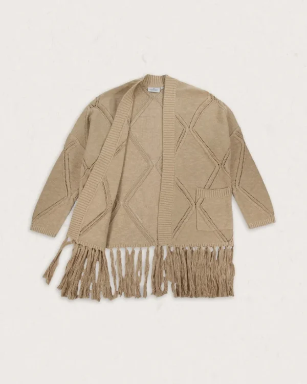 Online Passenger Palm Organic Cotton Cardigan Biscuit