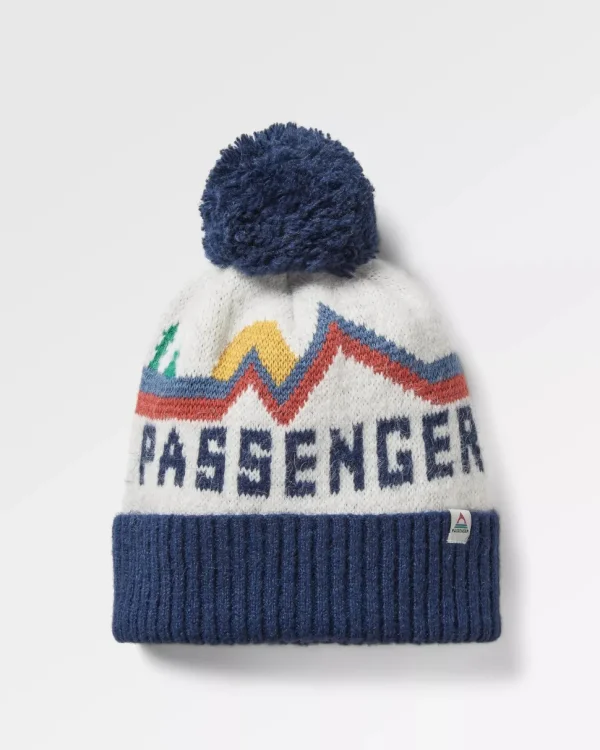 Cheap Floris van Bommel Passenger Recycled Bobble Hat Vintage White