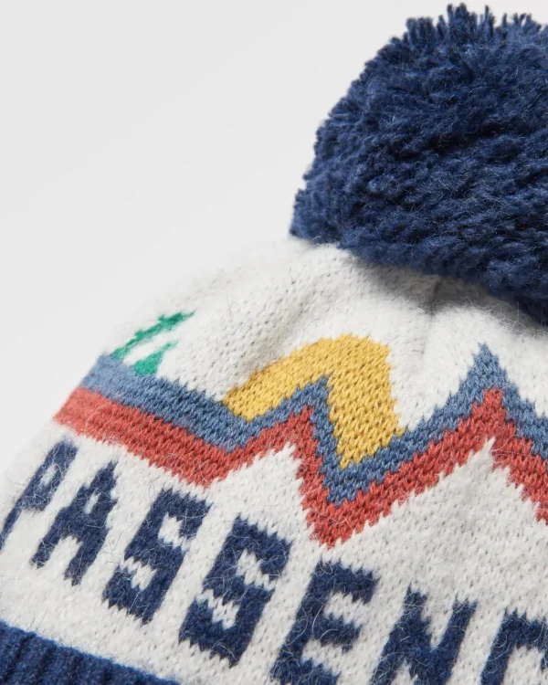 Cheap Floris van Bommel Passenger Recycled Bobble Hat Vintage White