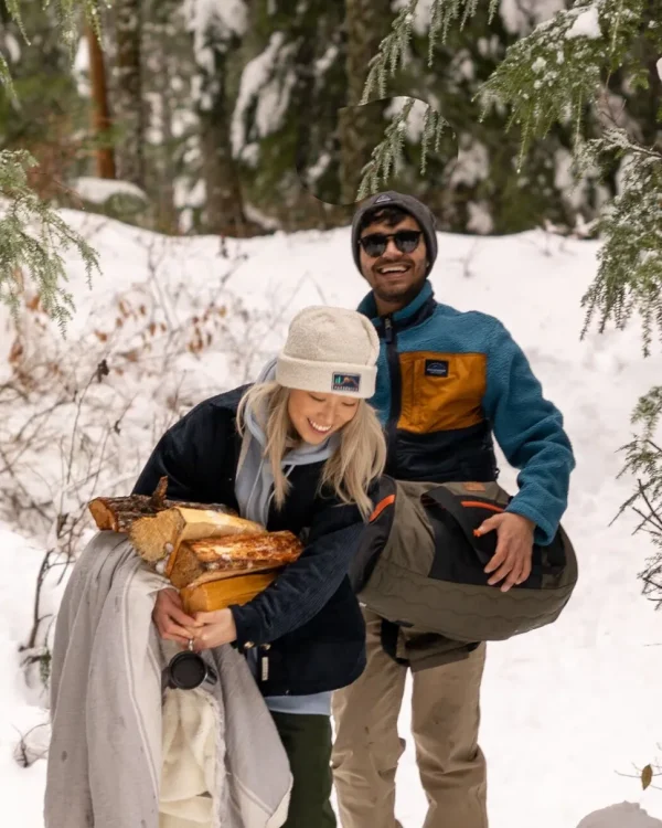 Best Floris van Bommel Peak Recycled Sherpa Beanie Birch