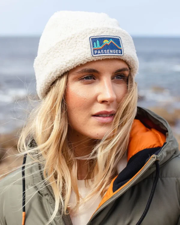 Best Floris van Bommel Peak Recycled Sherpa Beanie Birch