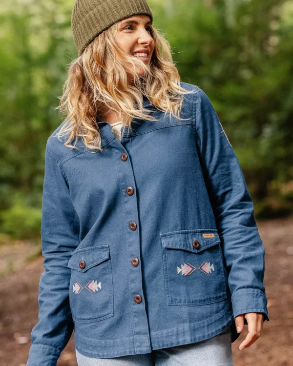 Discount Passenger Pine Organic Cotton Jacket Dark Denim