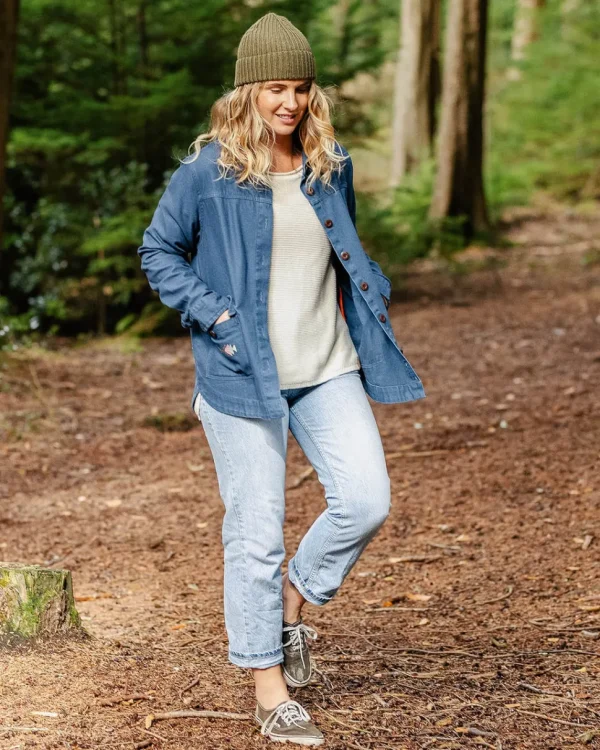 Discount Passenger Pine Organic Cotton Jacket Dark Denim