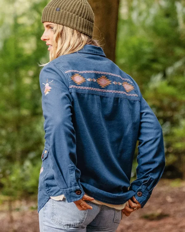 Discount Passenger Pine Organic Cotton Jacket Dark Denim