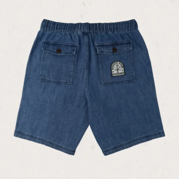 Outlet Floris van Bommel Pine Recycled Cotton Cord Shorts Washed Denim