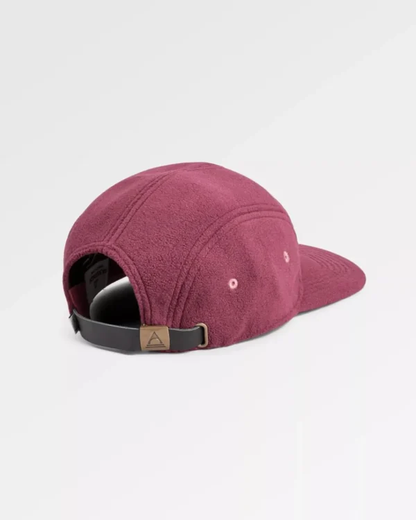 Discount Floris van Bommel Pine Recycled Polar Fleece Cap Wine