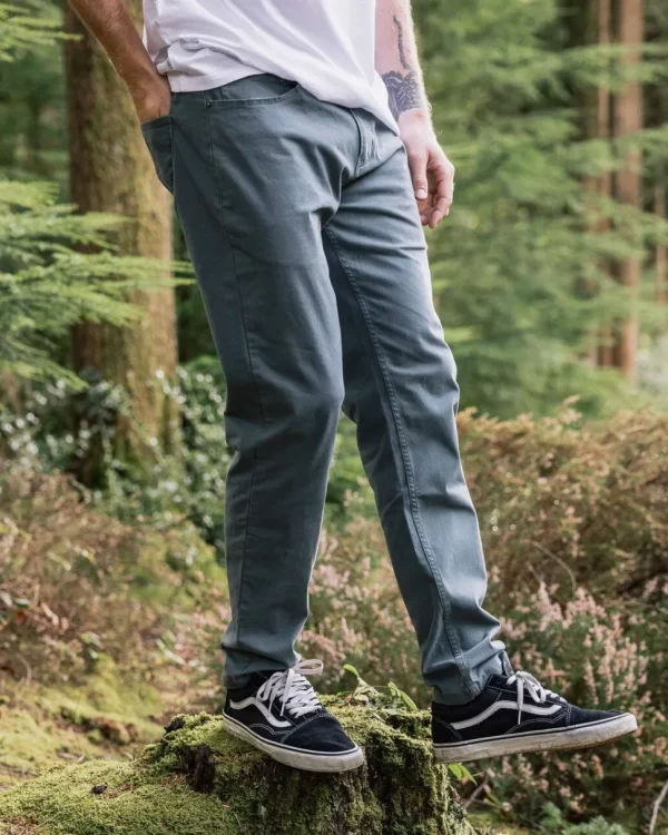 Fashion Floris van Bommel 365 5 Pocket Trouser Ocean Grey