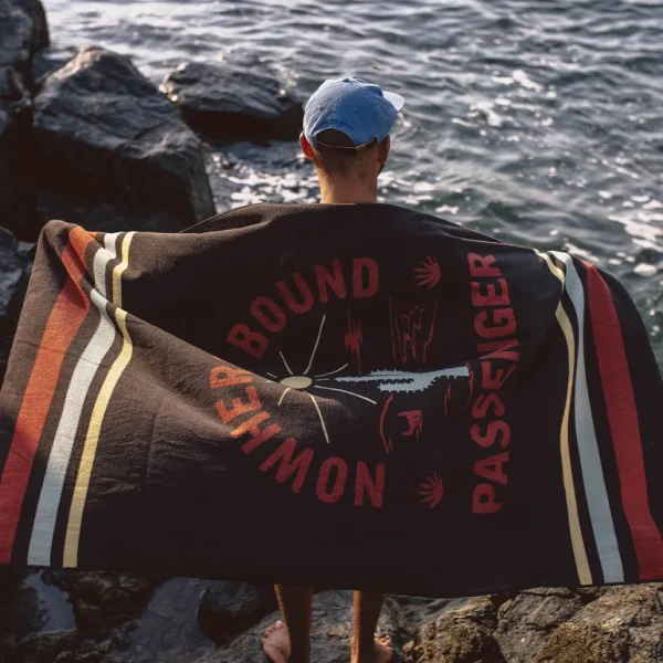 Sale Floris van Bommel Portland Beach Recycled Towel Faded Black