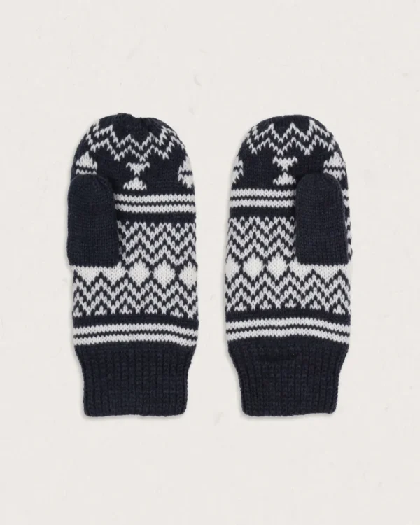 Cheap Passenger Powder Fleece Lined Recycled Acrylic Mittens Rich Navy