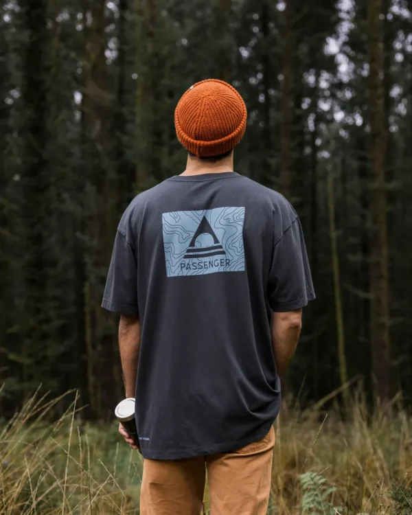 Best Sale Passenger Purpose Recycled Relaxed Fit T-Shirt Black