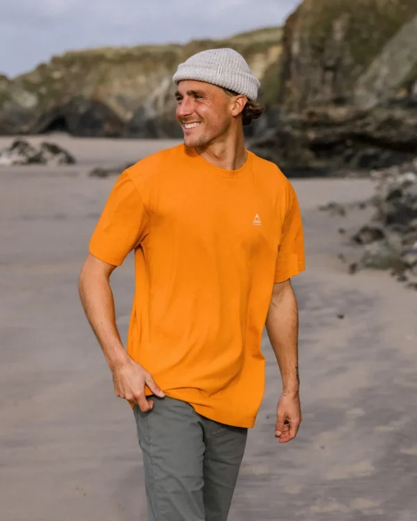 Discount Passenger Purpose Recycled Relaxed Fit T-Shirt Sunrise Orange