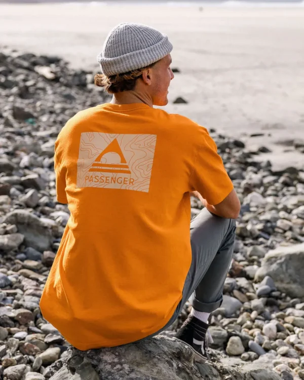 Discount Passenger Purpose Recycled Relaxed Fit T-Shirt Sunrise Orange