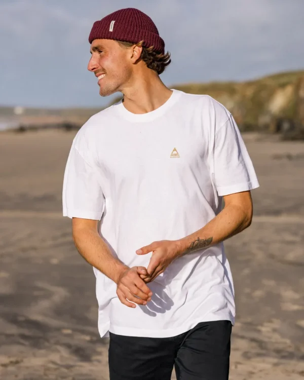 Clearance Passenger Purpose Recycled Relaxed Fit T-Shirt White