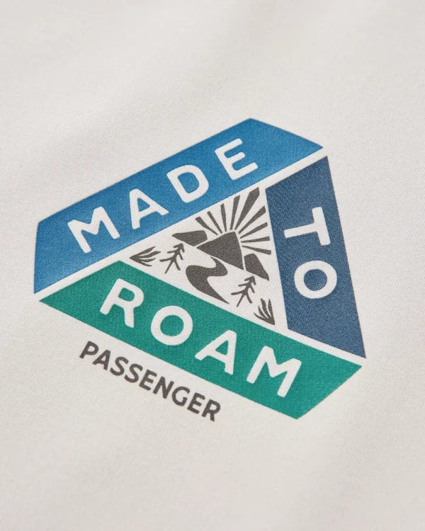 Store Passenger Range Recycled Active LS T-shirt Dusty Ochre/ Vintage White