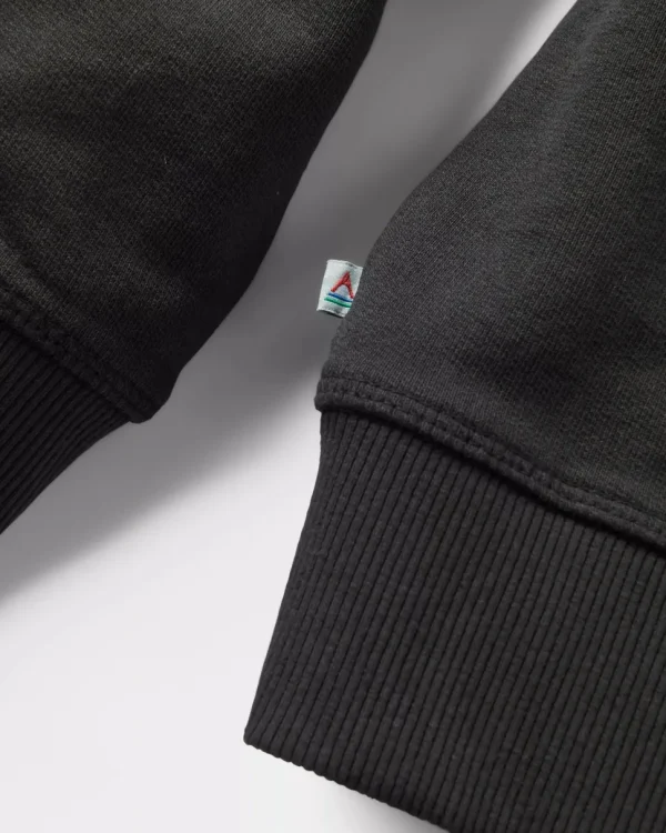 Outlet Passenger Reconnect Recycled Cotton Hoodie Black
