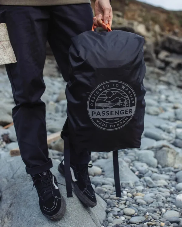 Hot Passenger Recycled Waterproof Backpack Cover (18-35L) Black