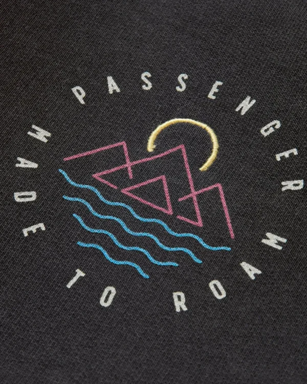 Clearance Passenger Remote Recycled Cotton Sweatshirt Black