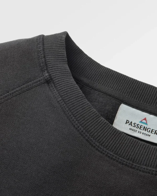 Clearance Passenger Remote Recycled Cotton Sweatshirt Black