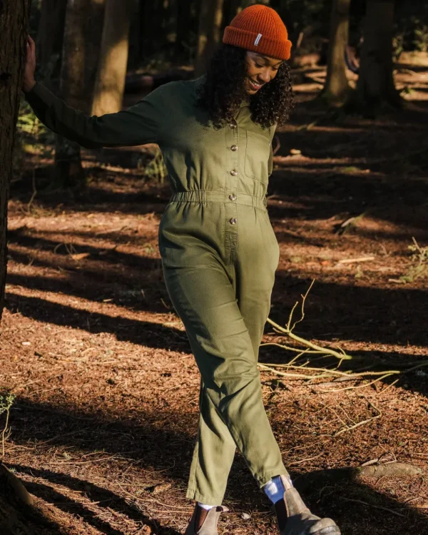 Discount Passenger Resonate Organic Cotton Boiler Suit Khaki
