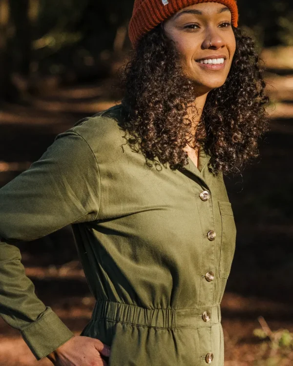 Discount Passenger Resonate Organic Cotton Boiler Suit Khaki