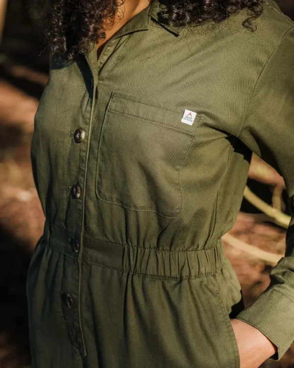 Discount Passenger Resonate Organic Cotton Boiler Suit Khaki
