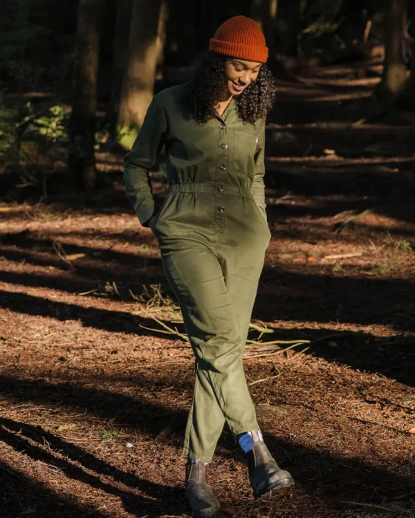 Discount Passenger Resonate Organic Cotton Boiler Suit Khaki