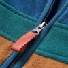 Cheap Floris van Bommel Ridge Full Zip Recycled Polar Fleece Dark Denim/Toffee