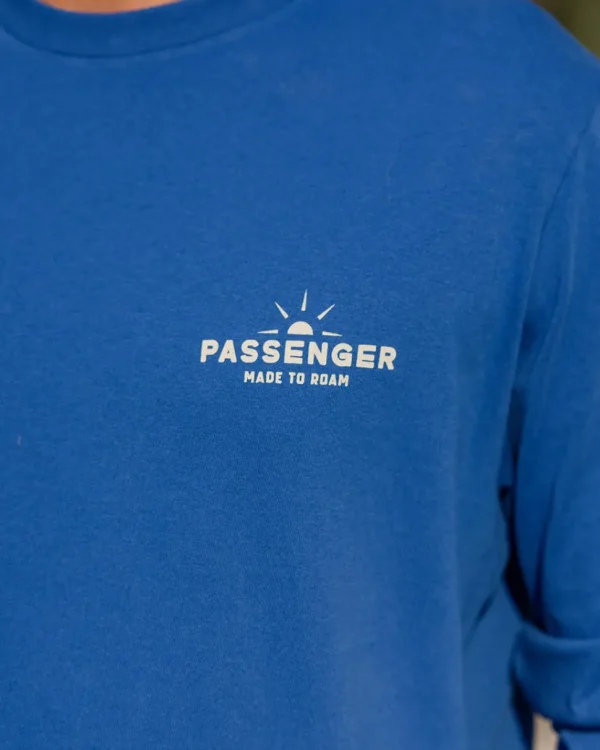 Fashion Passenger Roam Free Recycled Cotton LS T-Shirt True Blue