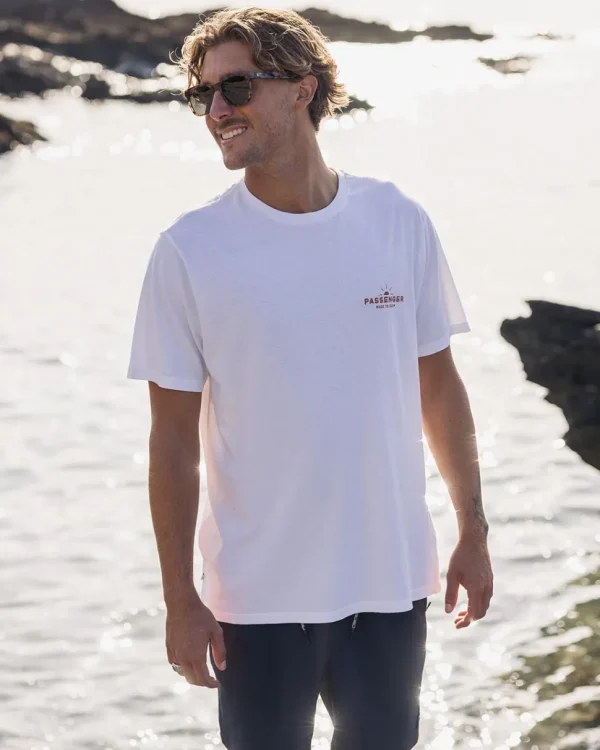Flash Sale Floris van Bommel Roam Free Recycled Cotton T-Shirt White