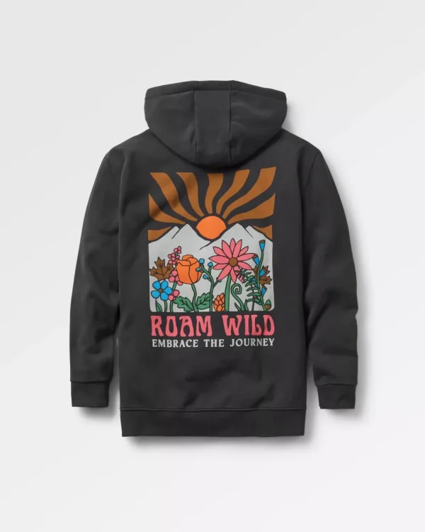 Cheap Passenger Roam Wild Recycled Cotton Hoodie Black
