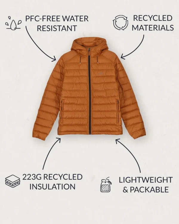 Cheap Floris van Bommel Roamer Recycled Insulated Jacket Glazed Ginger