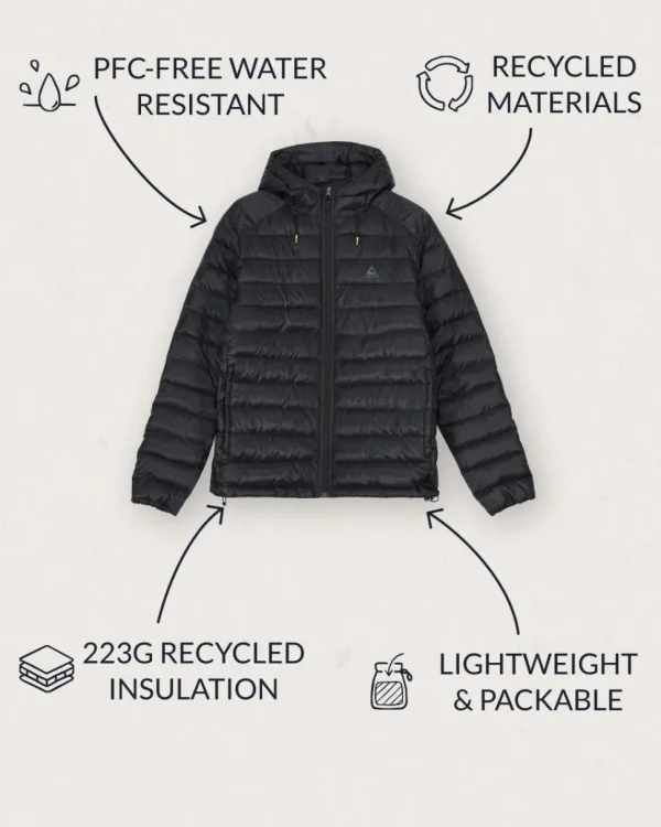 Clearance Floris van Bommel Roamer Recycled Insulated Jacket True Black