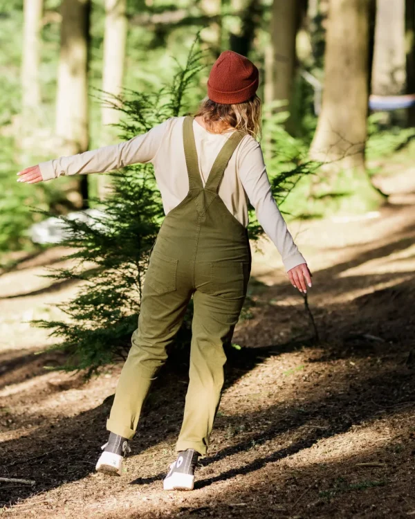 Hot Passenger Roamist Organic Cotton Dungarees Khaki