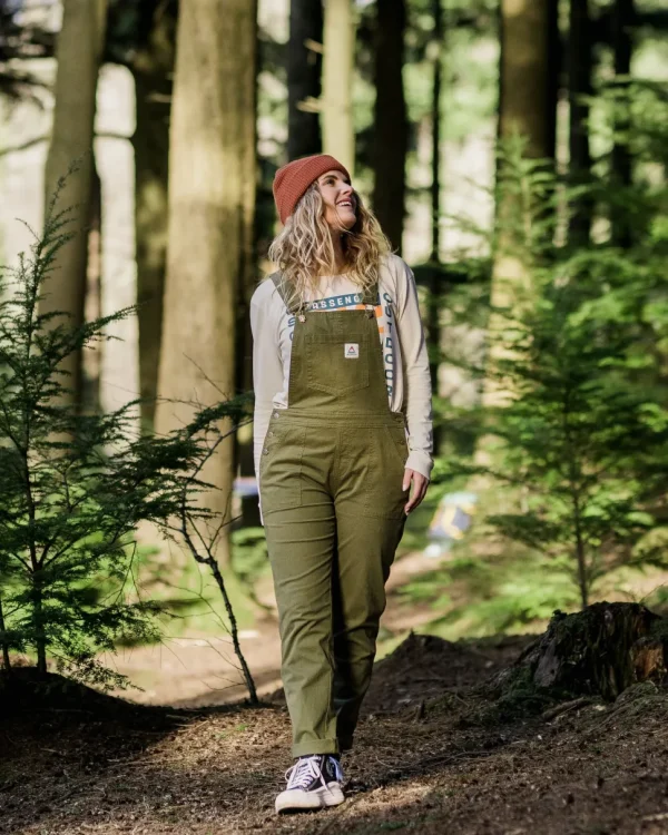 Hot Passenger Roamist Organic Cotton Dungarees Khaki