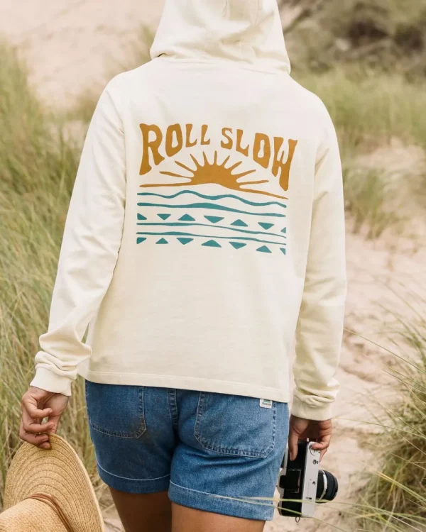Best Sale Passenger Rolling Slow Recycled Cotton Hoodie Pale Yellow