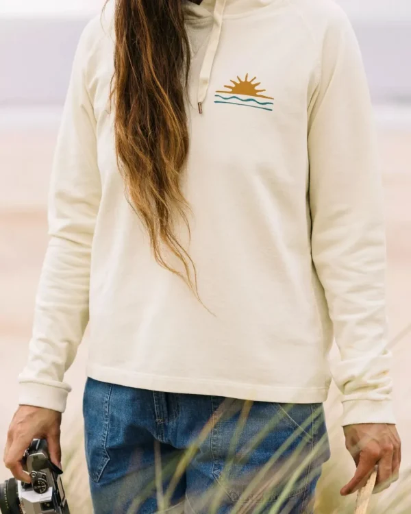 Best Sale Passenger Rolling Slow Recycled Cotton Hoodie Pale Yellow