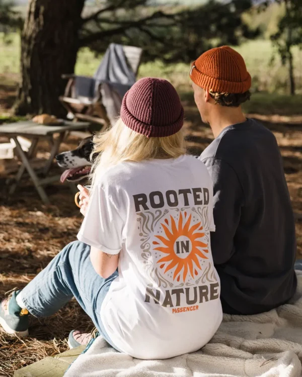 Store Passenger Rooted In Nature Recycled Cotton T-Shirt White