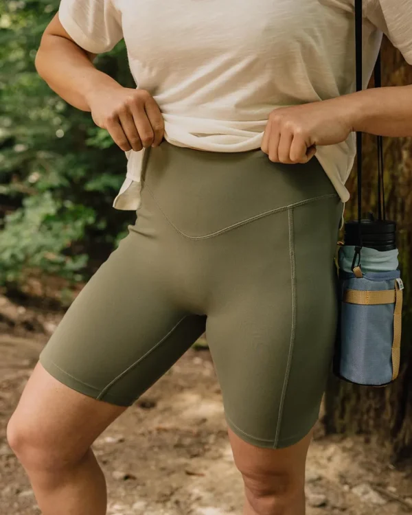 Cheap Passenger Route Recycled Active Short Dusty Olive