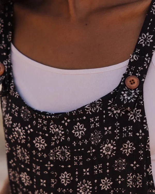 Outlet Passenger Safron Playsuit Simple Tile Faded Black