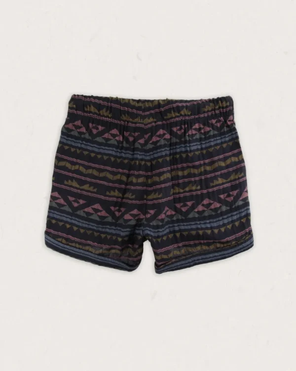 Hot Passenger Santosa Organic Cotton Jacquard Short Black Geo Pattern